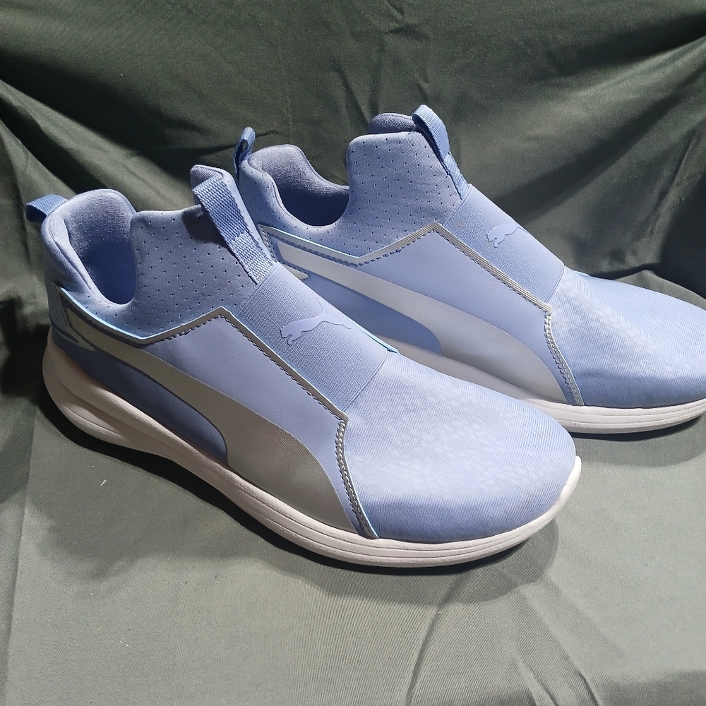 Puma Sky Blue Slip-On Sneakers